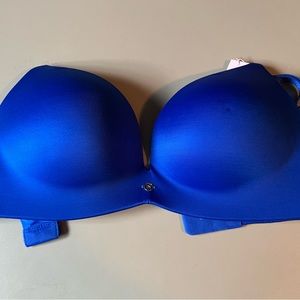 Victoria’s Secret So Obsessed Wireless Push Up Bra Blue Size 32DD NWT MSRP $50